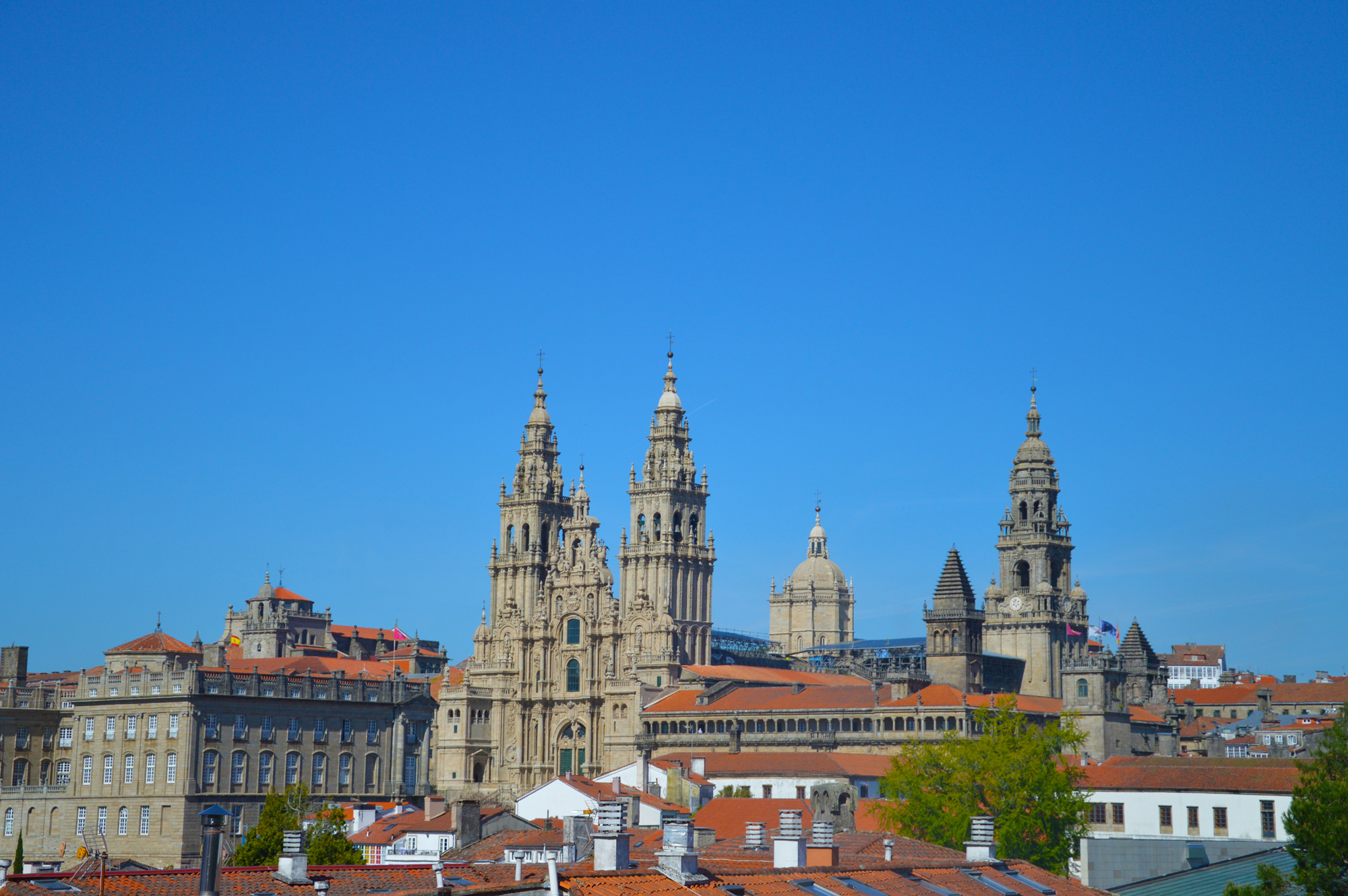 Blick auf die Kathedrale von Santiago de Compostela © Susanne Otto