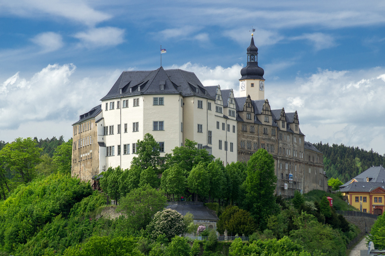 Das obere Schloss zu Greiz, Elsterperlenweg® © TVV, S. Theilig